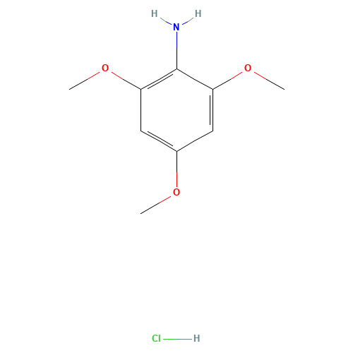 2,4,6-Trimethoxyaniline hydrochloride (CAS: 102438-99-3) - Chemical Structure and Molecular Formula 