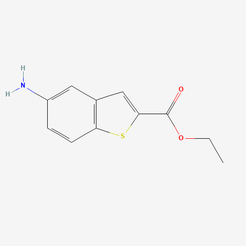 Ethyl 5-amino-1-benzothiophene-2-carboxylate (CAS: 25785-10-8) - Chemical Structure and Molecular Formula 