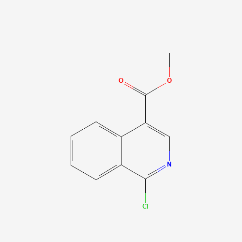 Methyl 1-chloro-4-isoquinolinecarboxylate (CAS: 37497-86-2) - Chemical Structure and Molecular Formula 