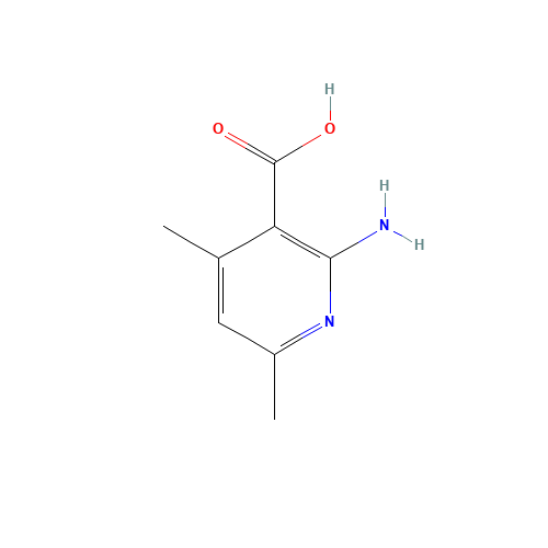 2-Amino-4,6-dimethylnicotinic acid (CAS: 106837-89-2) - Chemical Structure and Molecular Formula 
