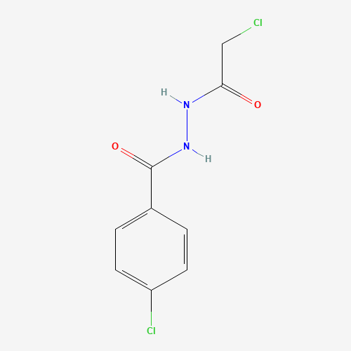 4-Chloro-N'-(2-chloroacetyl)benzenecarbohydrazide (CAS: 50677-27-5) - Chemical Structure and Molecular Formula 