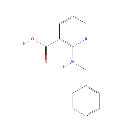 2-(Benzylamino)nicotinic acid (CAS: 33522-80-4) - Chemical Structure and Molecular Formula 