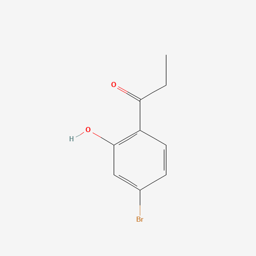 1-(4-Bromo-2-hydroxyphenyl)-1-propanone (CAS: 17764-92-0) - Chemical Structure and Molecular Formula 