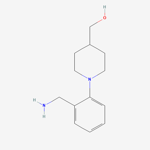 {1-[2-(Aminomethyl)phenyl]-4-piperidinyl}methanol (CAS: 220060-79-7) - Chemical Structure and Molecular Formula 