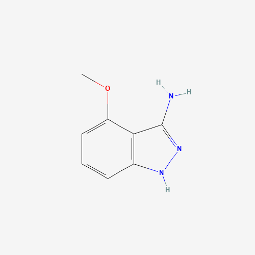 4-Methoxy-1H-indazol-3-amine (CAS: 886362-07-8) - Chemical Structure and Molecular Formula 