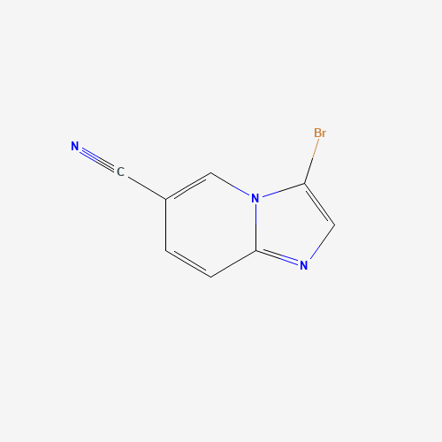 3-Bromoimidazo[1,2-a]pyridine-6-carbonitrile (CAS: 885950-21-0) - Chemical Structure and Molecular Formula 