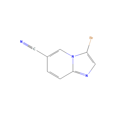 3-Bromoimidazo[1,2-a]pyridine-6-carbonitrile (CAS: 885950-21-0) - Chemical Structure and Molecular Formula 