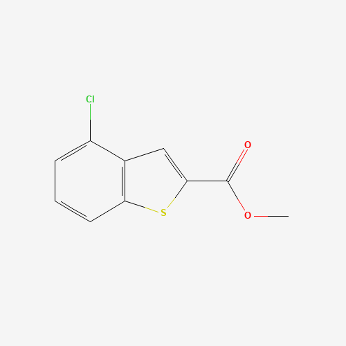 Methyl 4-chloro-1-benzothiophene-2-carboxylate (CAS: 35212-95-4) - Chemical Structure and Molecular Formula 