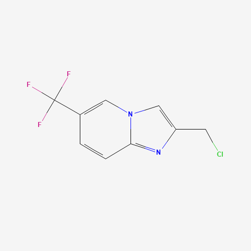 2-(Chloromethyl)-6-(trifluoromethyl)-imidazo[1,2-a]pyridine (CAS: 118000-42-3) - Chemical Structure and Molecular Formula 