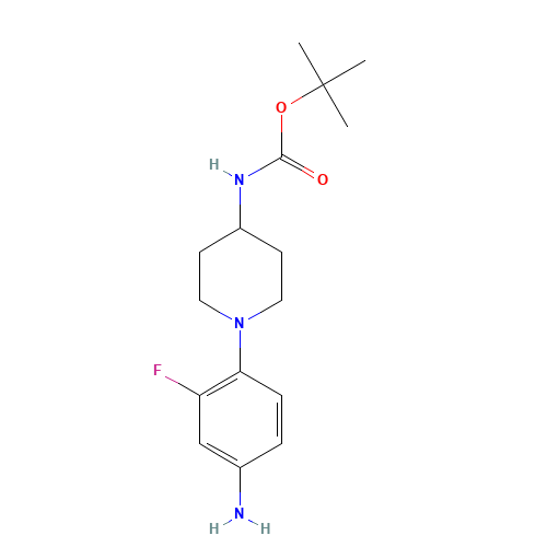 tert-Butyl 4-(4-amino-2-fluorophenyl)tetrahydro-1(2H)-pyrazinecarboxylate (CAS: 1000053-23-5) - Related Chemical Product