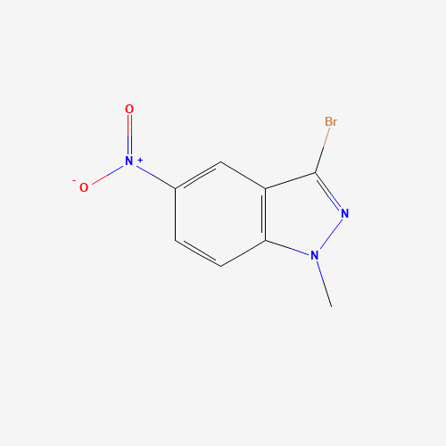 3-Bromo-1-methyl-5-nitro-1H-indazole (CAS: 74209-25-9) - Chemical Structure and Molecular Formula 
