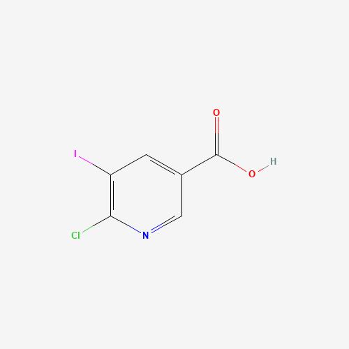 6-Chloro-5-iodonicotinic acid (CAS: 59782-87-5) - Chemical Structure and Molecular Formula 