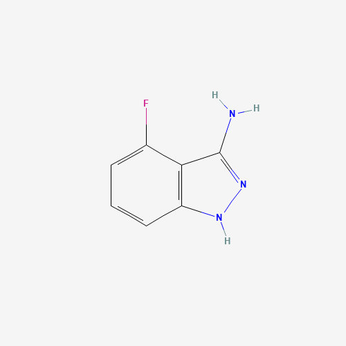 4-Fluoro-1H-indazol-3-amine (CAS: 404827-78-7) - Chemical Structure and Molecular Formula 