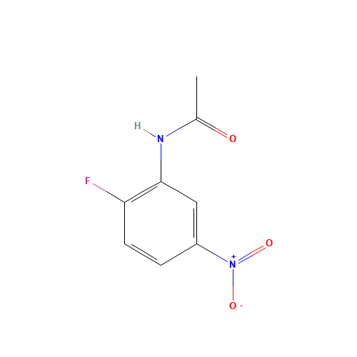 N-(2-Fluoro-5-nitrophenyl)acetamide (CAS: 454-07-9) - Chemical Structure and Molecular Formula 