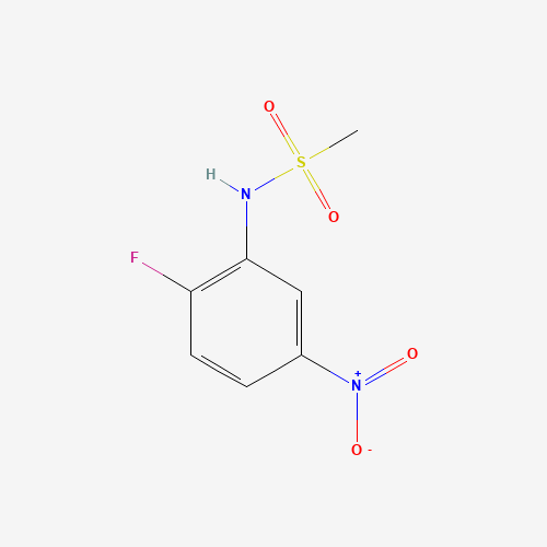 N-(2-Fluoro-5-nitrophenyl)methanesulfonamide (CAS: 123343-99-7) - Chemical Structure and Molecular Formula 