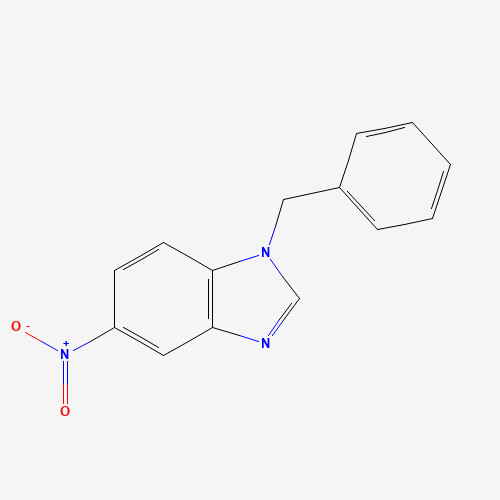 1-Benzyl-5-nitro-1H-1,3-benzimidazole (CAS: 15207-93-9) - Chemical Structure and Molecular Formula 
