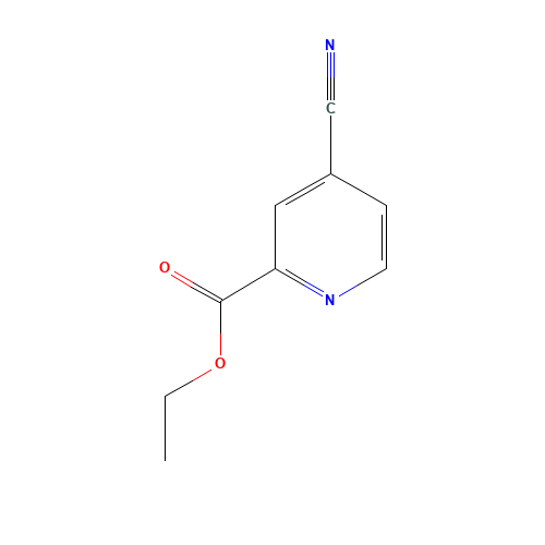 Ethyl 4-cyano-2-pyridinecarboxylate (CAS: 97316-50-2) - Chemical Structure and Molecular Formula 