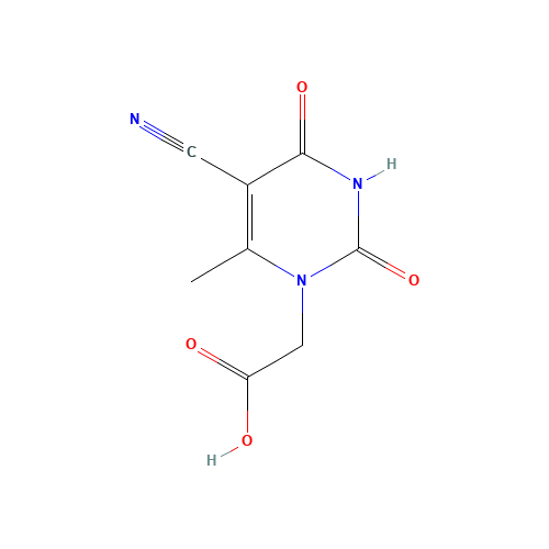 2-[5-Cyano-6-methyl-2,4-dioxo-3,4-dihydro-1(2H)-pyrimidinyl]acetic acid (CAS: 5900-45-8) - Related Chemical Product