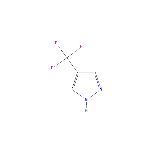 4-(Trifluoromethyl)-1H-pyrazole (CAS: 52222-73-8) - Chemical Structure and Molecular Formula 