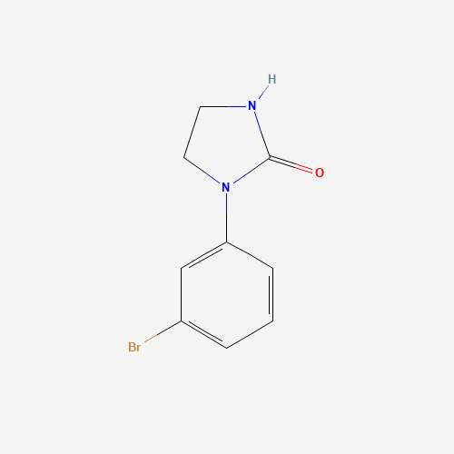 1-(3-Bromophenyl)tetrahydro-2H-imidazol-2-one (CAS: 14088-96-1) - Chemical Structure and Molecular Formula 