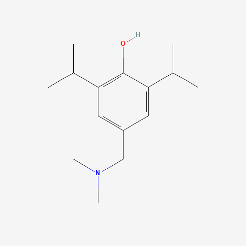 4-[(Dimethylamino)methyl]-2,6-diisopropylbenzenol (CAS: 4918-95-0) - Chemical Structure and Molecular Formula 