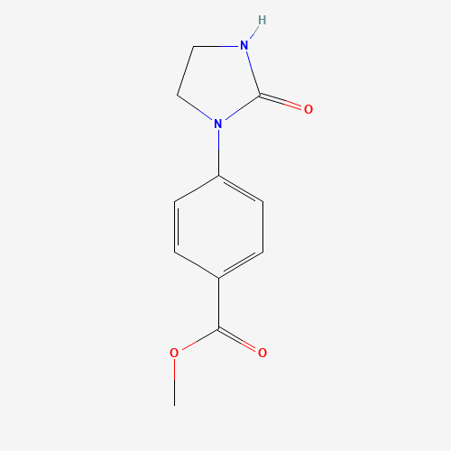 Methyl 4-(2-oxo-1-imidazolidinyl)-benzenecarboxylate (CAS: 627901-54-6) - Chemical Structure and Molecular Formula 