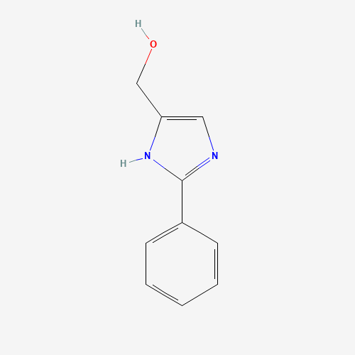 (2-Phenyl-1H-imidazol-4-yl)methanol (CAS: 43002-54-6) - Chemical Structure and Molecular Formula 