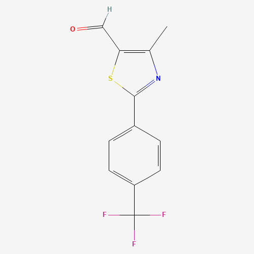 4-Methyl-2-[4-(trifluoromethyl)phenyl]-1,3-thiazole-5-carbaldehyde (CAS: 438577-61-8) - Related Chemical Product