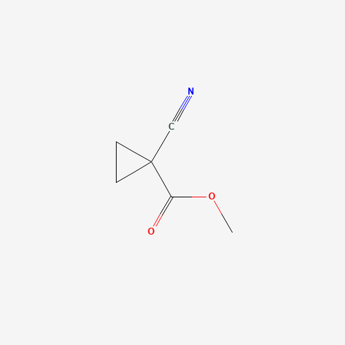 Methyl 1-cyanocyclopropanecarboxylate (CAS: 6914-73-4) - Chemical Structure and Molecular Formula 