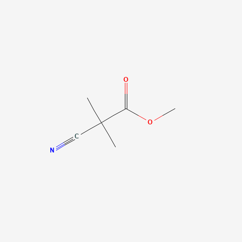 Methyl 2-cyano-2-methylpropanoate (CAS: 72291-30-6) - Chemical Structure and Molecular Formula 