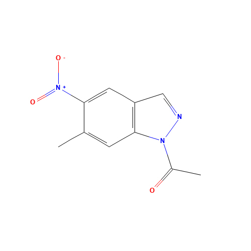 1-(6-Methyl-5-nitro-1H-indazol-1-yl)-1-ethanone (CAS: 81115-44-8) - Related Chemical Product