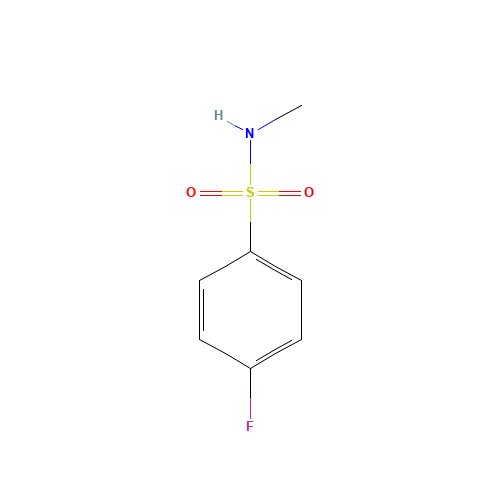 4-Fluoro-N-methylbenzenesulfonamide (CAS: 433-14-7) - Chemical Structure and Molecular Formula 