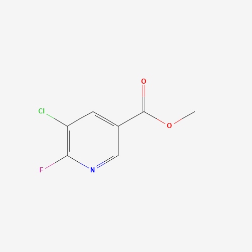 Methyl 5-chloro-6-fluoronicotinate (CAS: 1171918-85-6) - Chemical Structure and Molecular Formula 