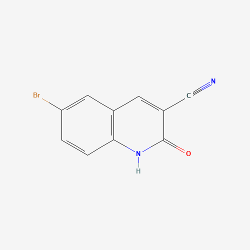 6-Bromo-2-oxo-1,2-dihydro-3-quinolinecarbonitrile (CAS: 99465-03-9) - Chemical Structure and Molecular Formula 