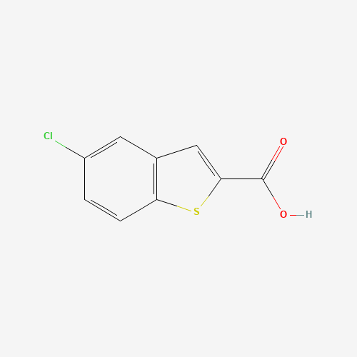 5-Chloro-1-benzothiophene-2-carboxylic acid (CAS: 13771-75-0) - Chemical Structure and Molecular Formula 