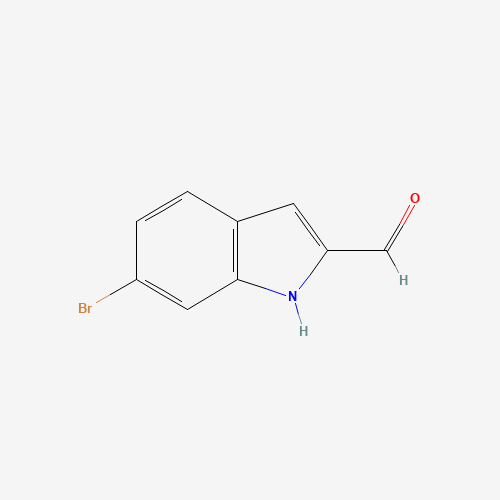 6-Bromo-1H-indole-2-carbaldehyde (CAS: 105191-12-6) - Chemical Structure and Molecular Formula 