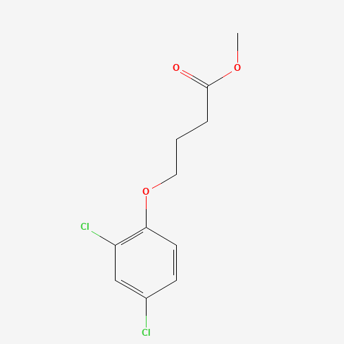 Methyl 4-(2,4-dichlorophenoxy)butanoate (CAS: 18625-12-2) - Chemical Structure and Molecular Formula 