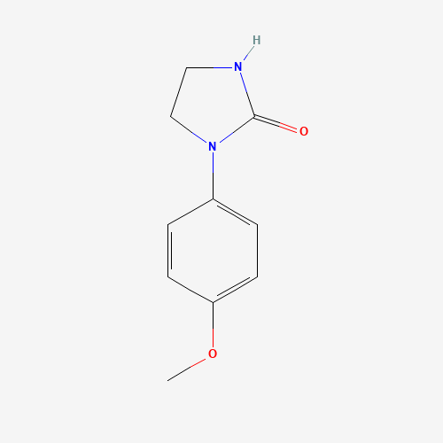 1-(4-Methoxyphenyl)tetrahydro-2H-imidazol-2-one (CAS: 62868-39-7) - Chemical Structure and Molecular Formula 