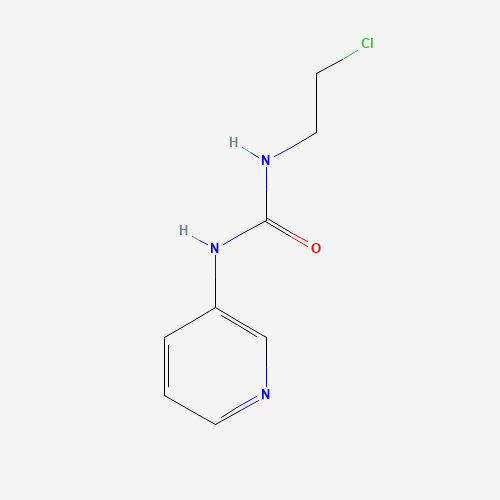 N-(2-Chloroethyl)-N'-(3-pyridinyl)urea (CAS: 13908-58-2) - Chemical Structure and Molecular Formula 