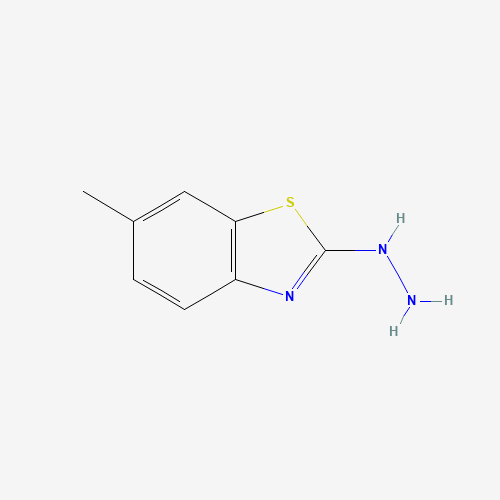 2-Hydrazino-6-methyl-1,3-benzothiazole (CAS: 20174-69-0) - Chemical Structure and Molecular Formula 