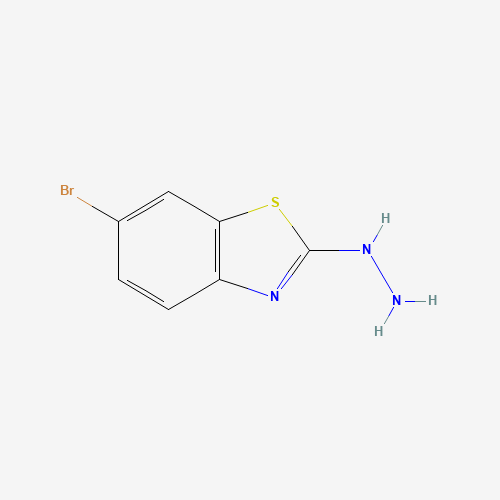6-Bromo-2-hydrazino-1,3-benzothiazole chemical structure 6-Bromo-2-hydrazino-1,3-benzothiazole (CAS: 37390-63-9) - Chemical Structure and Molecular Formula