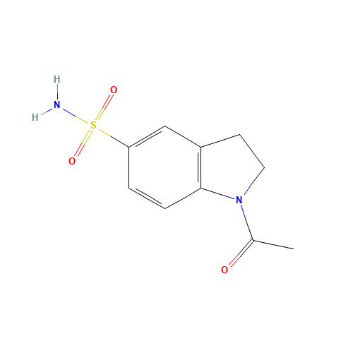 1-Acetyl-5-indolinesulfonamide (CAS: 3264-38-8) - Chemical Structure and Molecular Formula 