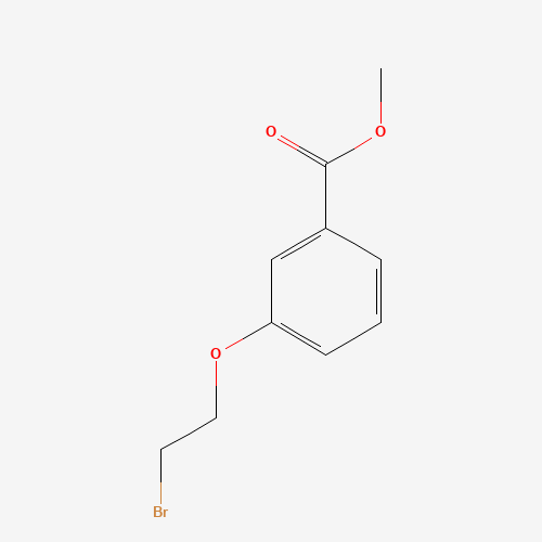 Methyl 3-(2-bromoethoxy)benzenecarboxylate (CAS: 59516-96-0) - Chemical Structure and Molecular Formula 