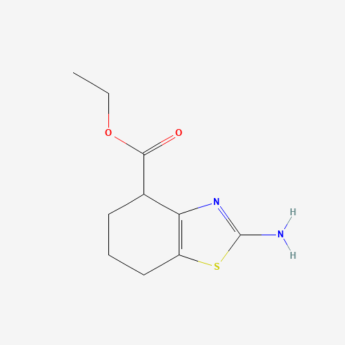 Ethyl 2-amino-4,5,6,7-tetrahydro-1,3-benzothiazole-4-carboxylate (CAS: 76263-11-1) - Chemical Structure and Molecular Formula 