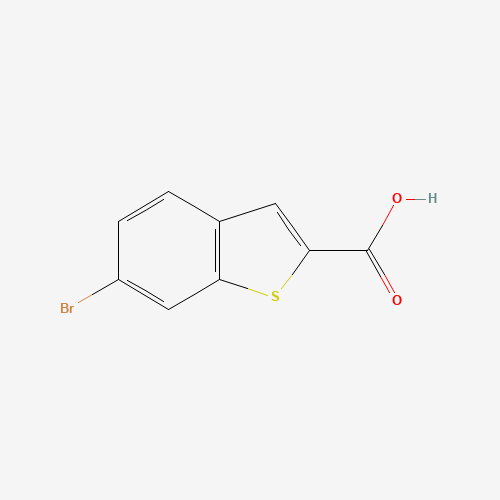 6-Bromo-1-benzothiophene-2-carboxylic acid (CAS: 19075-58-2) - Chemical Structure and Molecular Formula 