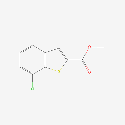 Methyl 7-chloro-1-benzothiophene-2-carboxylate (CAS: 550998-56-6) - Chemical Structure and Molecular Formula 