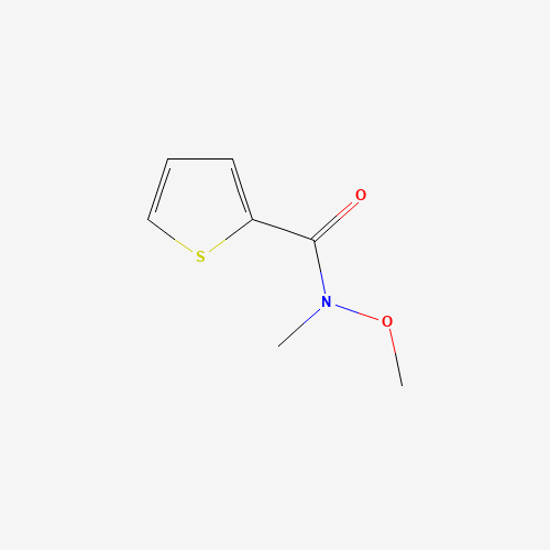 N-Methoxy-N-methyl-2-thiophenecarboxamide (CAS: 229970-94-9) - Chemical Structure and Molecular Formula 