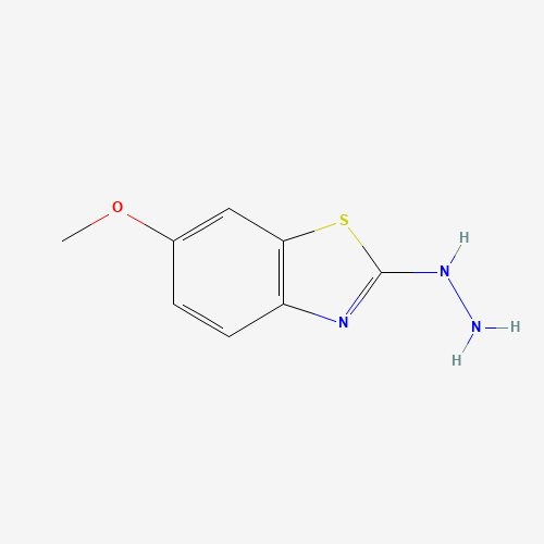 2-Hydrazino-6-methoxy-1,3-benzothiazole (CAS: 20174-70-3) - Chemical Structure and Molecular Formula 