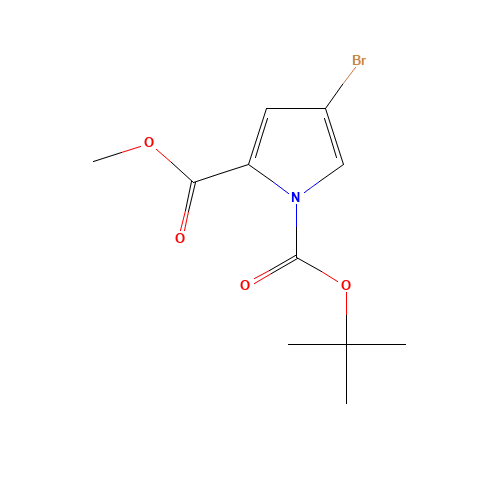 1-(tert-Butyl) 2-methyl 4-bromo-1H-pyrrole-1,2-dicarboxylate (CAS: 156237-78-4) - Related Chemical Product
