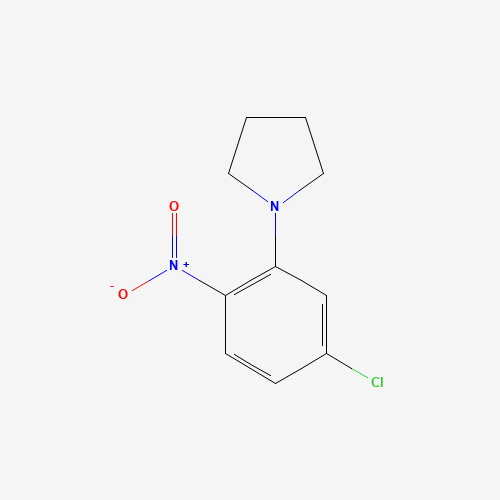 1-(5-Chloro-2-nitrophenyl)pyrrolidine (CAS: 133387-30-1) - Chemical Structure and Molecular Formula 